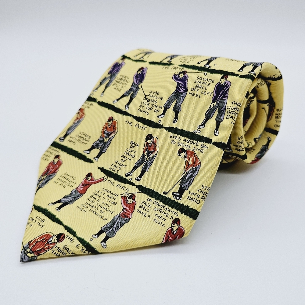 REGAL | 100% silk golf neck tie